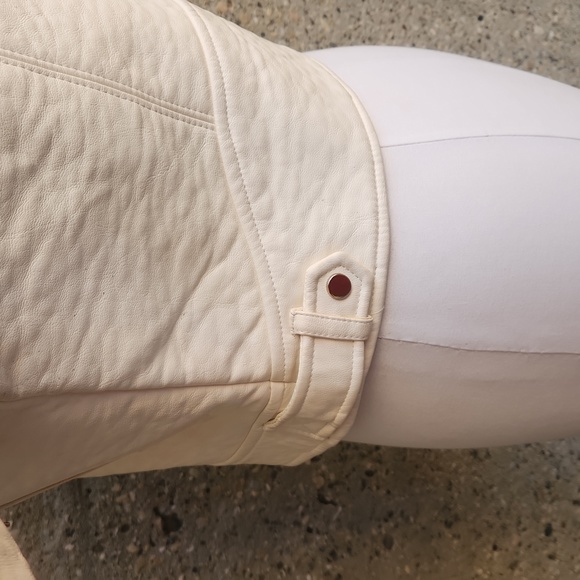 Zara white leather jacket with studs - Picture 13 of 16